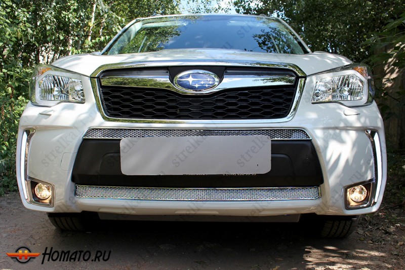 Защита радиатора для Subaru Forester US-Version (2013-2016) дорестайл | Премиум