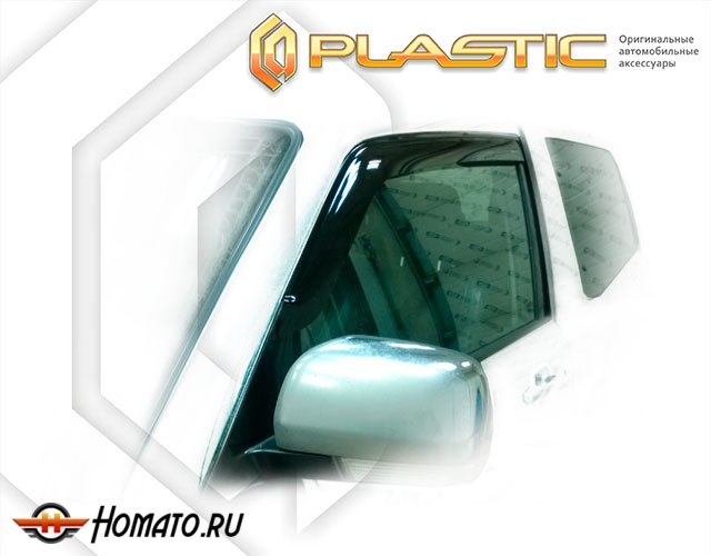 Дефлекторы ветровики Mitsubishi Pajero 4 (3D) 2006-2014 (V83W, V87W, V88W)