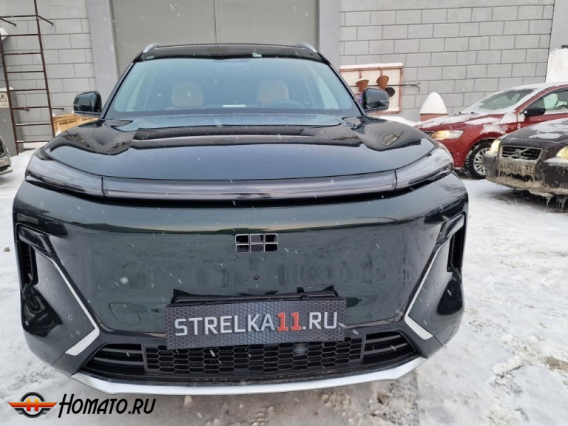 Накладки на передний логотип для Geely EX5 EM-i | декор