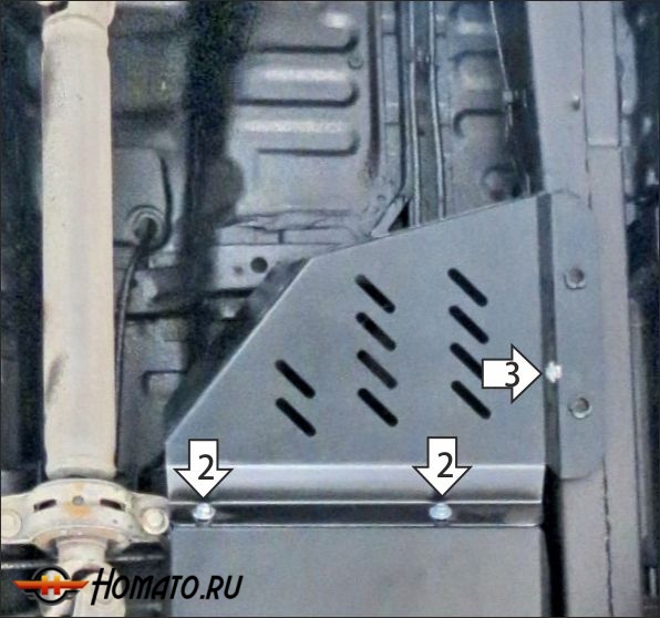 Защита картера Jac T6 2019- | топливный фильтр, 2 мм, сталь | MOTODOR | 78307