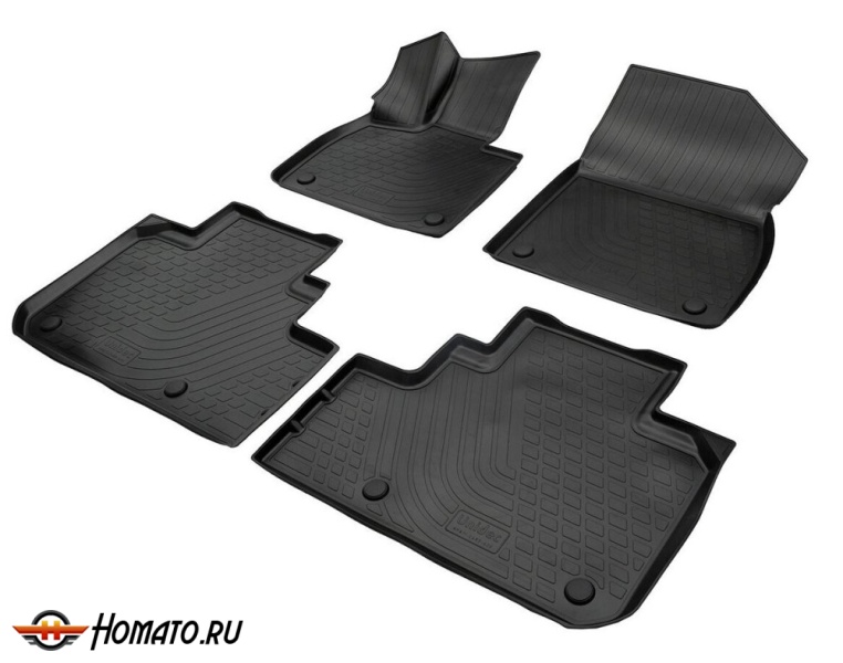 Коврики Лисян Л9 2023+ | полиуретановые, черные, Norplast