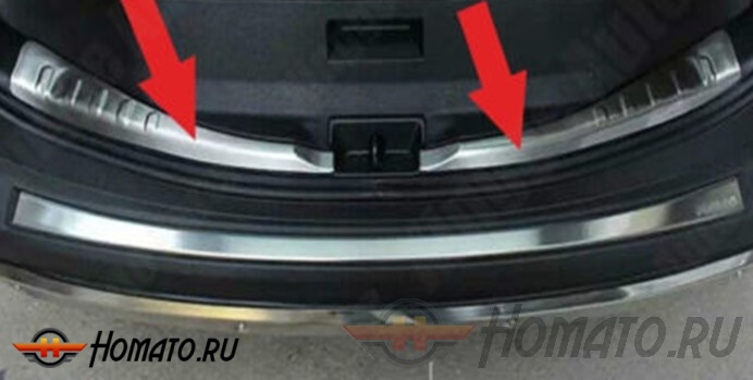 Накладка на проем двери багажника для Toyota RAV4 2013-2014 | 2 части