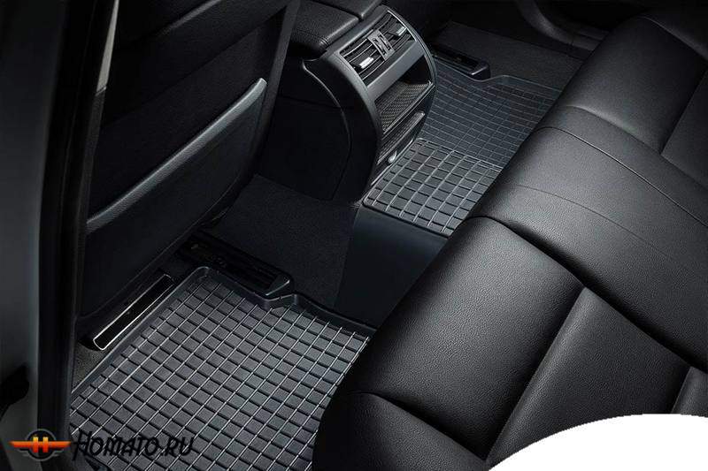 Коврики для BMW X1 U12 2022+ | СЕТКА, резиновые, с бортами, Seintex