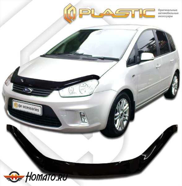 Дефлектор капота Ford C-MAX 2007-2010 | exclusive, черный