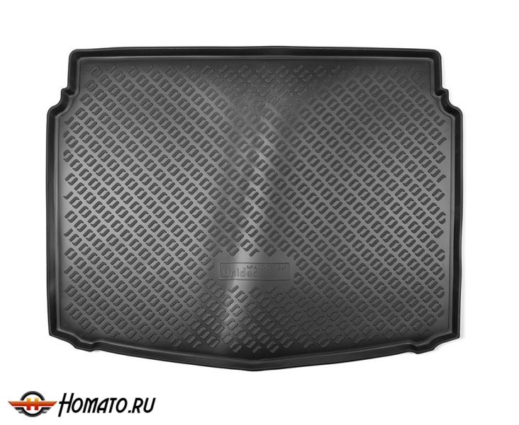 Коврик в багажник Hyundai i30 (PD) хэтчбек 2017+ (на нижнюю полку) | черный, Norplast