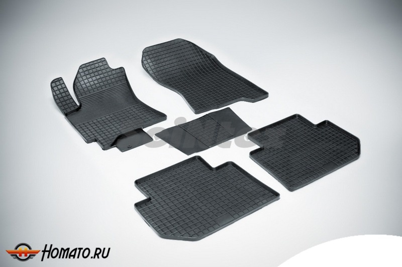 Коврики для Subaru Tribeca (B9) 2005-2014 | СЕТКА, резиновые, с бортами, Seintex