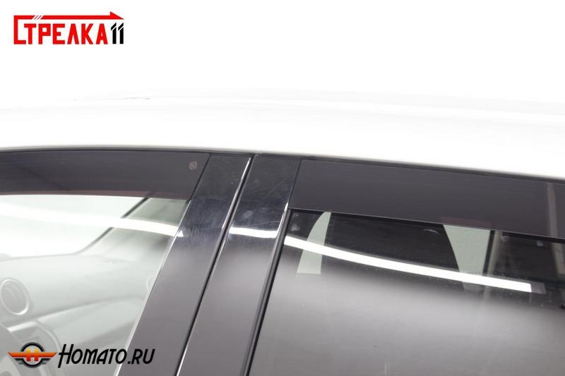 Дефлекторы Suzuki Vitara 2014- /2019- | премиум, плоские, 2D