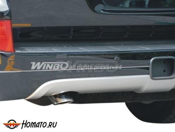Насадка глушителя на Toyota Land Cruiser 200 07+/12+/15+ | нержавейка