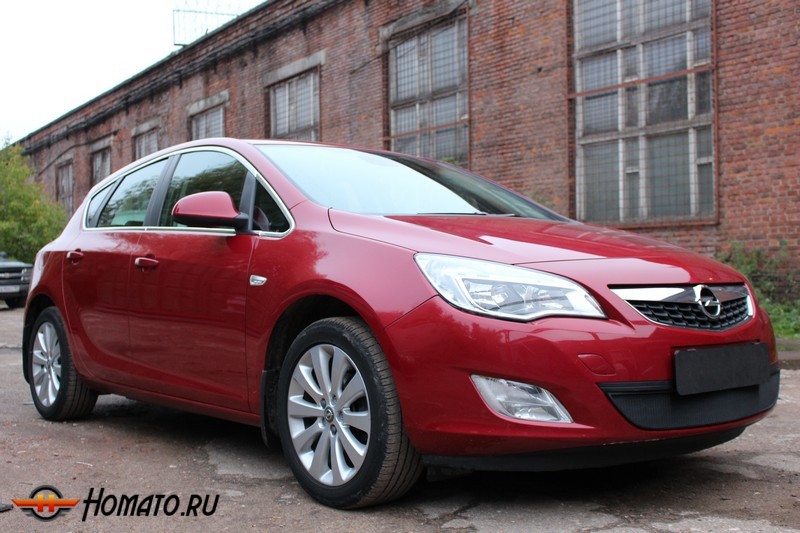 Защита радиатора для Opel Astra J (2010-2012) дорестайл | Стандарт