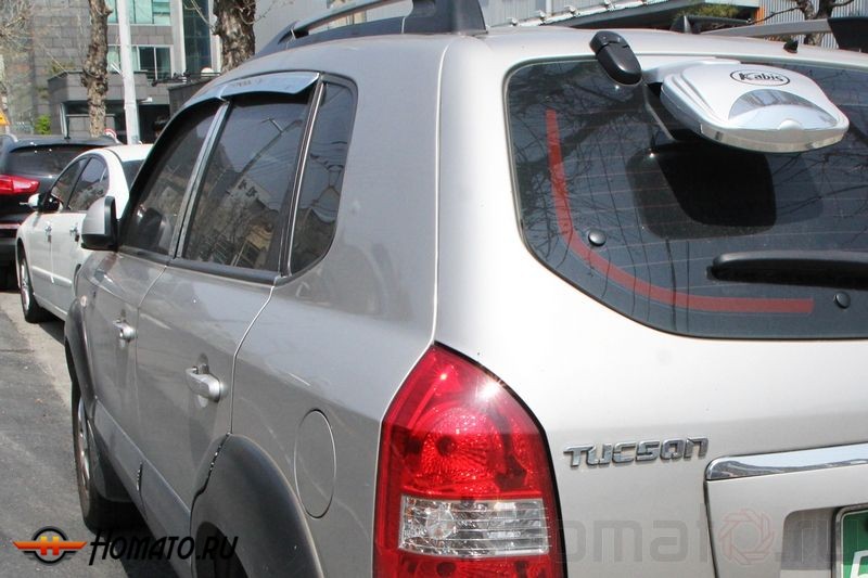 Хром дефлекторы окон Autoclover «Корея» для Hyundai Tucson 2004-2008