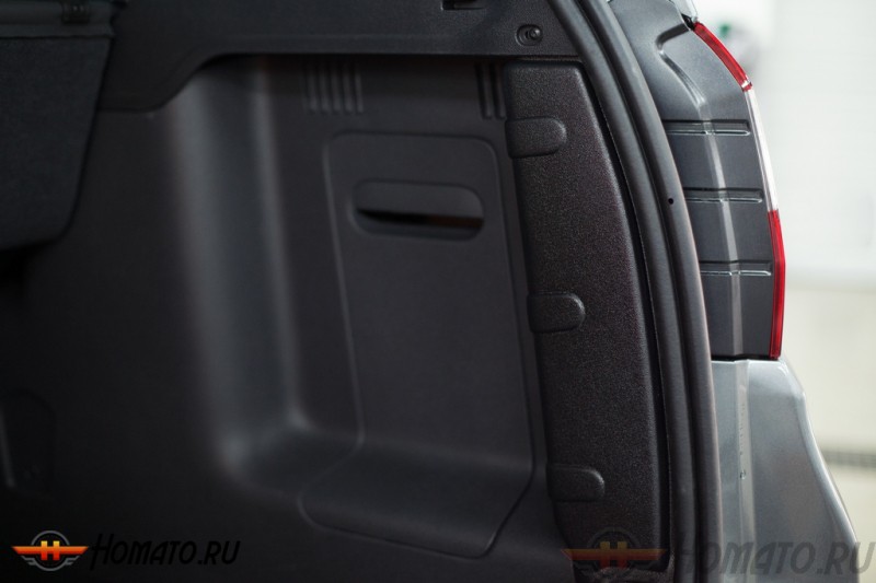 Накладки на боковые стойки багажника для Nissan Terrano 2014+ | шагрень