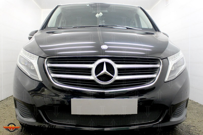 Защита радиатора для Mercedes-Benz V-class (W447) 2014+ | Премиум