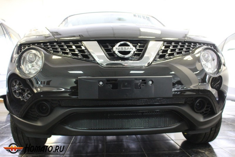 Защита радиатора для Nissan Juke (2014+) рестайл | Премиум