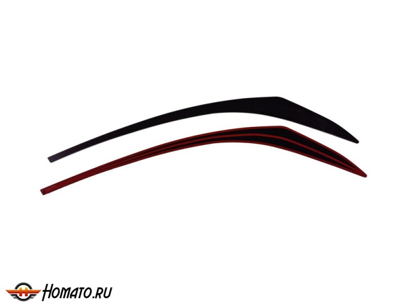 Накладки на фары для Toyota Highlander 3 2013-2020 | 2 штуки, декор