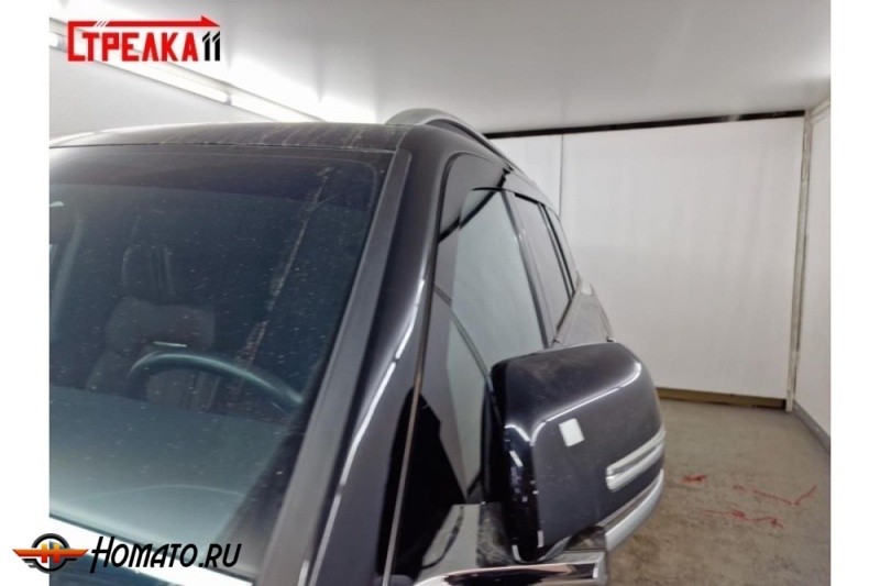 Дефлекторы Hongqi LS7 2022+ | из 6 частей, премиум, плоские, 2D