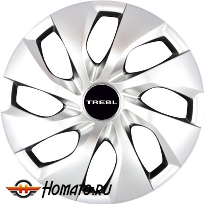 Колпаки на колеса R13,R14,R15,R16 | гибкие, ударопрочные, 4 штуки, TREBL