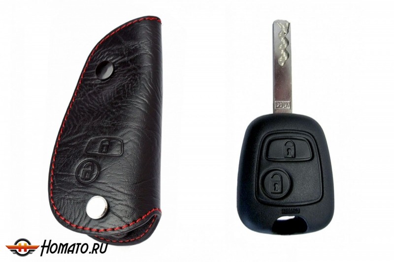 Брелок «кожаный чехол» для ключа Citroen Berlingo, C1