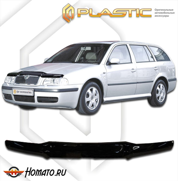 Дефлектор капота Skoda Octavia Tour 1996-2008 (Combi) | черный