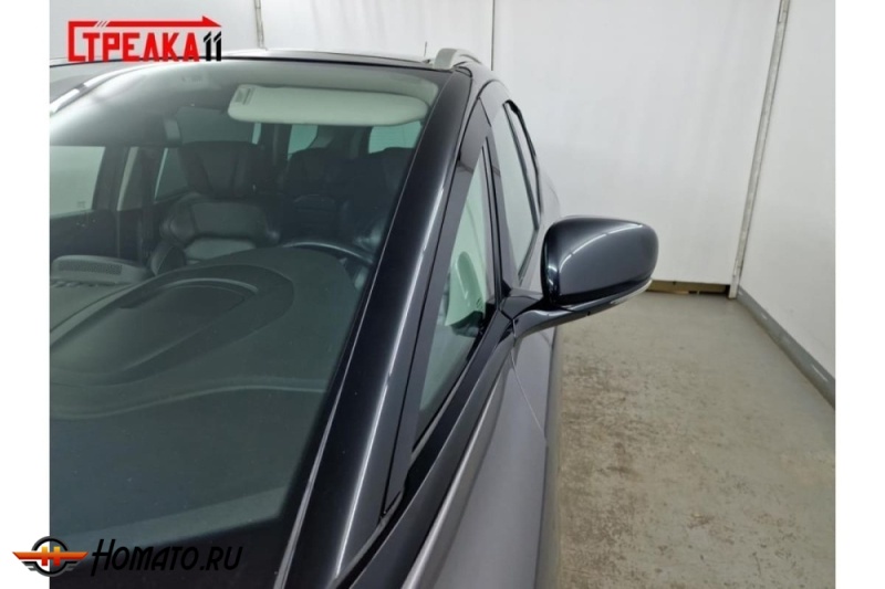 Дефлекторы Renault Grand Scenic 3 2016+ | премиум, плоские, 2D