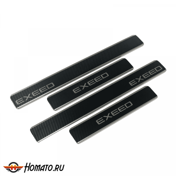 Накладки на пороги Exeed RX 2023+ | нержавейка, INOX, 4 штуки