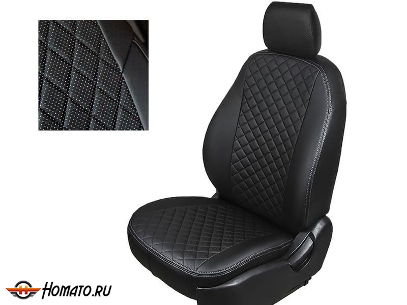 Чехлы на сиденья Geely Coolray 2024+ рестайл | экокожа, Seintex