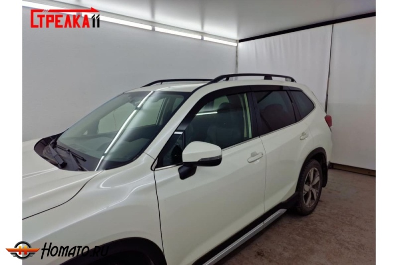 Дефлекторы Subaru Forester S5 2019-2025 | премиум, плоские, 2D