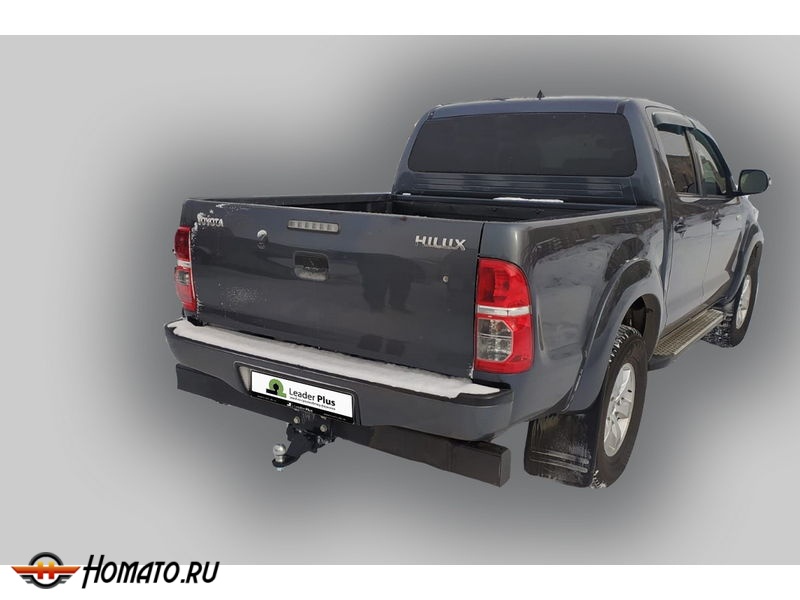Фаркоп TOYOTA HILUX 7 2008-2015 (4WD) с задним силовым бампером | шар E - под квадрат - быстросъемный | Лидер Плюс | T114-E