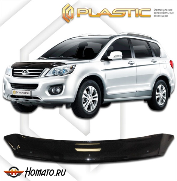 Дефлектор капота Great Wall Hover H6 2011-2016 | черный