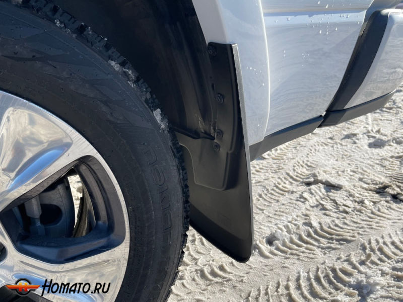 Брызговики OEM для RAM 1500 (DT) 2018-2025 дорестайл | с штатными расширителями | комплект: передние+задние