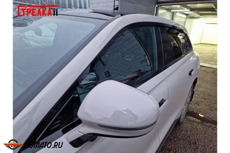 Дефлекторы Exeed Exlantix ET 2025+ | из 4 частей, премиум, плоские, 2D