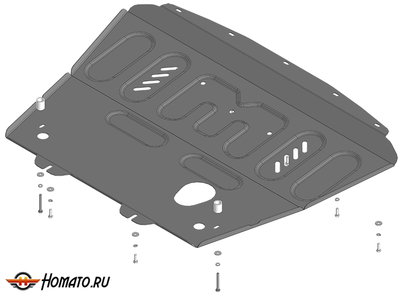 Защита картера Lada Vesta / Vesta (SW, Cross) | двигатель + КПП, 2 мм, сталь | MOTODOR | 72106