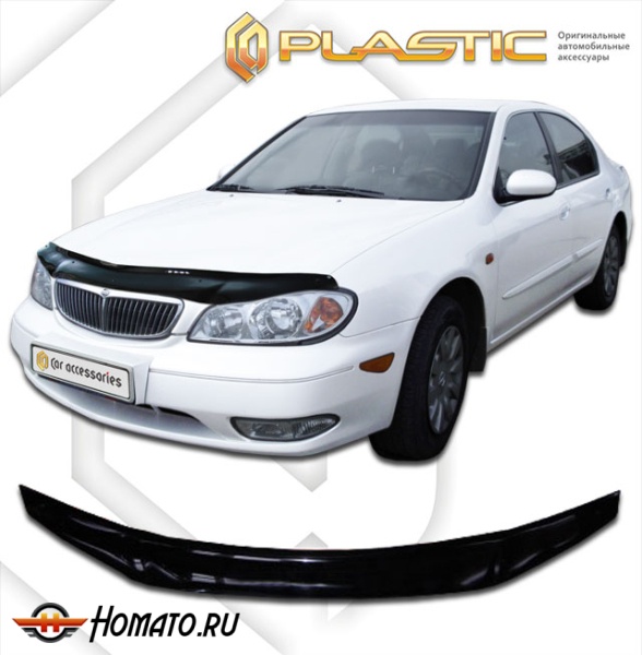 Дефлектор капота Nissan Maxima 1998-2003 (33) | черный