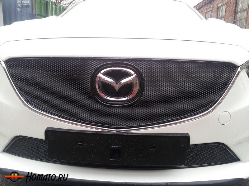 Защита радиатора для Mazda 6 GJ (2012-2014) дорестайл | Премиум