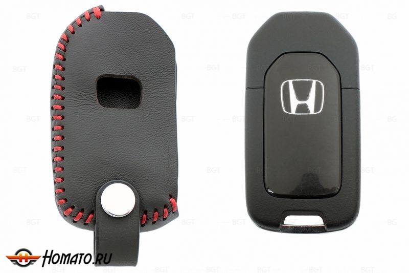 Чехол для ключа Honda «Брелок» "String", Цвет кожи: Черный вар.1