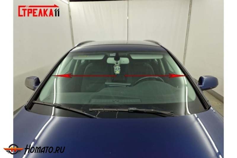 Премиум водостоки дефлекторы лобового стекла Audi A4 (B8) 2007-2015