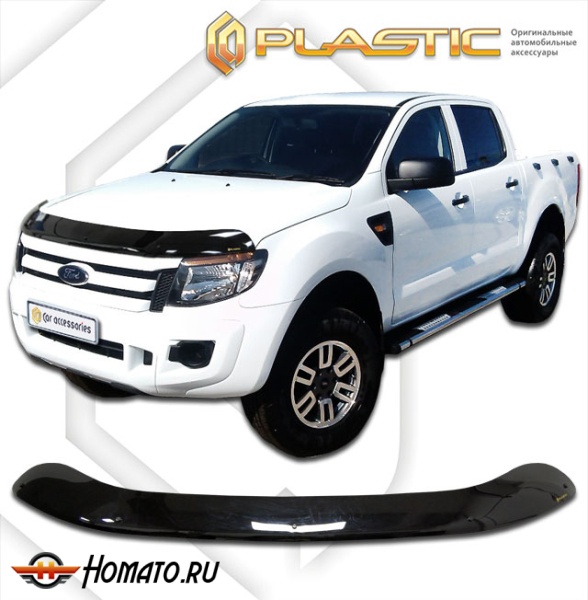 Дефлектор капота Ford Ranger 2011-2015 | черный