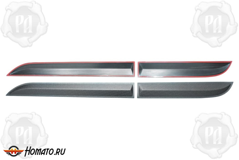 Молдинги на двери для Рено Дастер 1 2010-2020 | шагрень