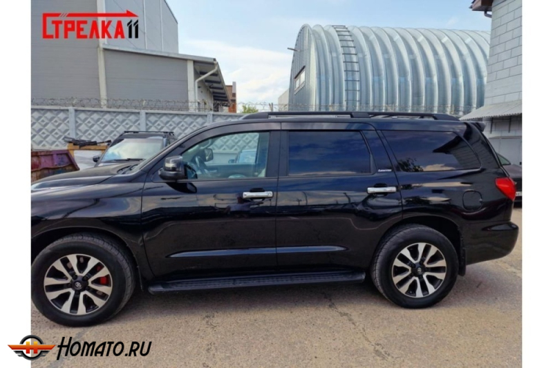 Дефлекторы Toyota Sequoia 2 2007-2022 | из 6 частей, премиум, плоские, 2D