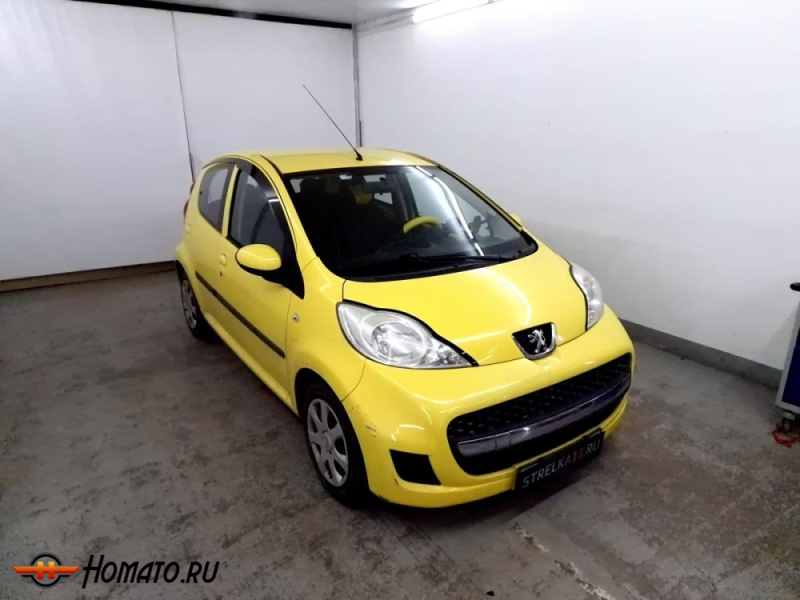 Накладки на капот для Пежо 107 2005-2015 | 2 штуки, декор