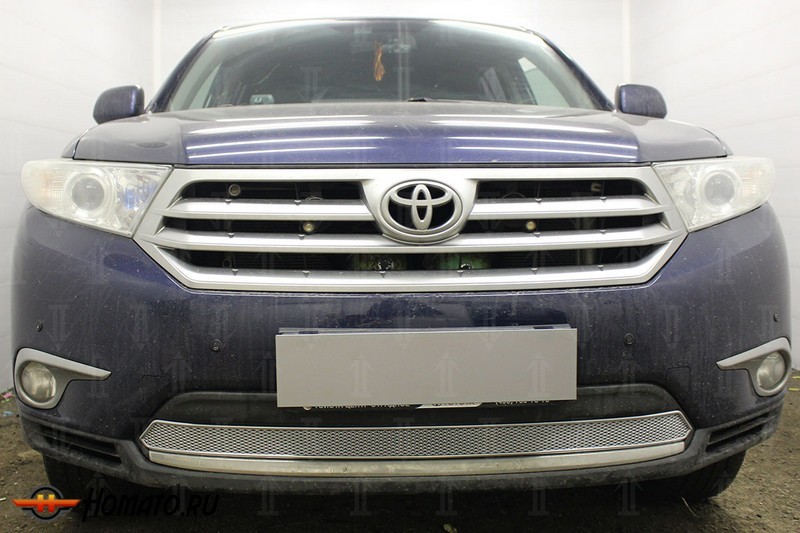 Защита радиатора для Toyota Highlander 2010+ (XU40) | Премиум