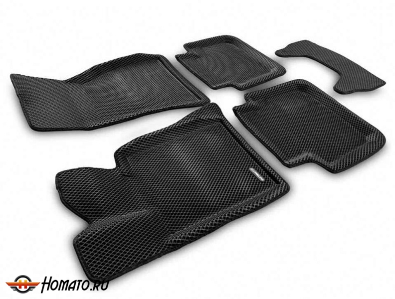 3D EVA коврики BMW 7 (G11) 2015+ | с бортами, Euromat 3D
