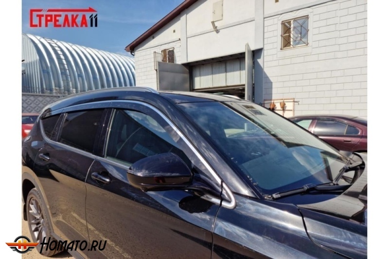 Дефлекторы Dongfeng DFSK ix7 | премиум, плоские, 2D
