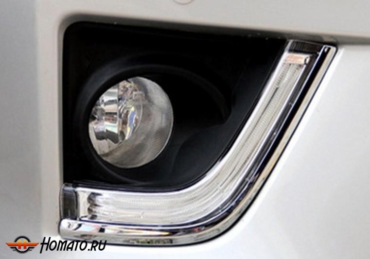 Штатные неоновые дневные ходовые огни (ДХО) для TOYOTA Corolla 2013+ : комлект