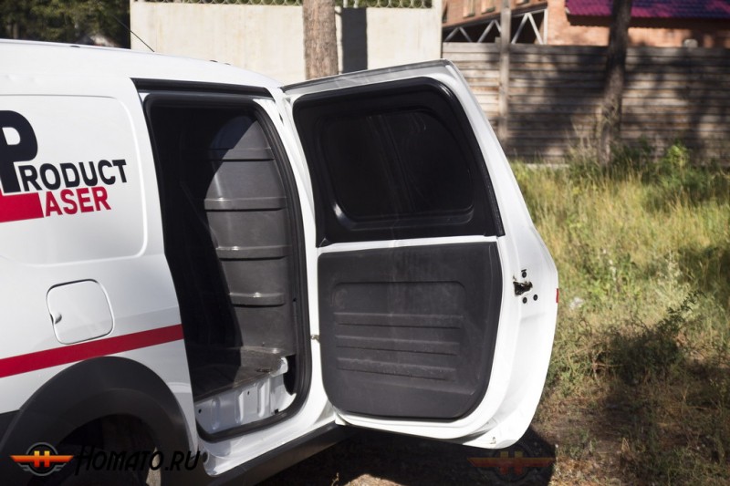 Внутренняя обшивка боковых дверей грузового отсека со скотчем 3М для Lada Largus фургон 2012+ | шагрень