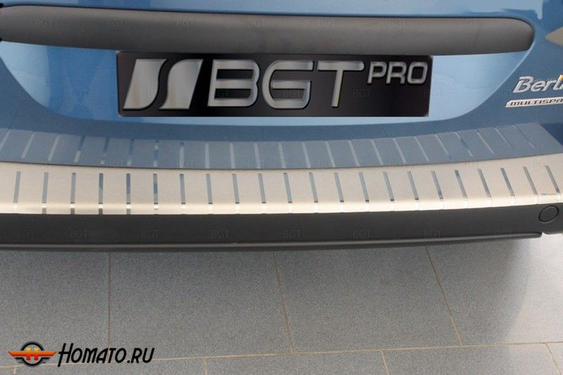 Накладка на бампер для Citroen Berlingo II 2008+/Peugeot Partner II 2008+ из нержавеющей стали