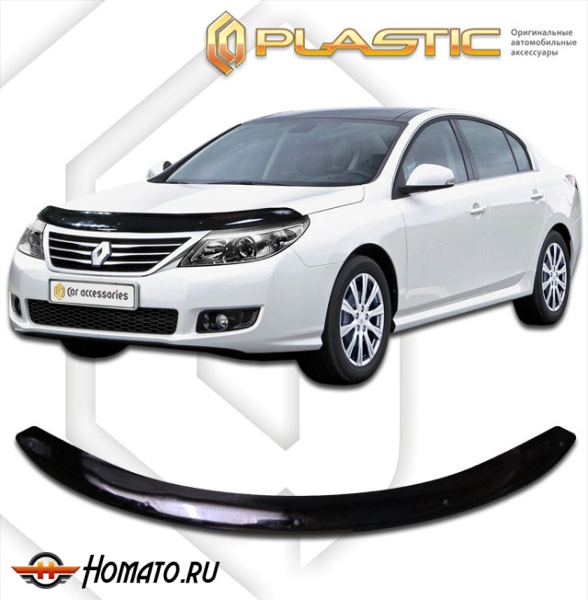 Дефлектор капота Renault Latitude 2010- | черный
