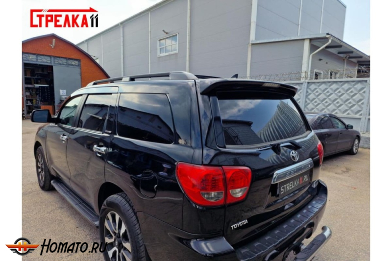 Дефлекторы Toyota Sequoia 2 2007-2022 | из 6 частей, премиум, плоские, 2D