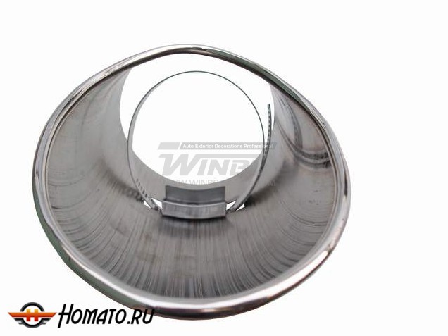 Насадка глушителя на Toyota Land Cruiser 200 07+/12+/15+ | нержавейка
