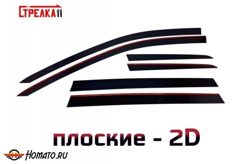 Дефлекторы Volkswagen Passat B8 универсал 2015-2023 | премиум, плоские, 2D