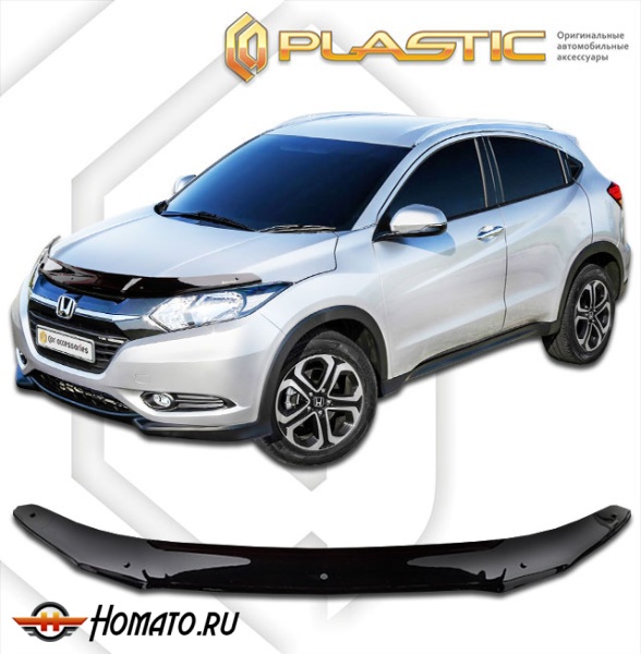 Дефлектор капота Honda HR-V 2 2014- | черный
